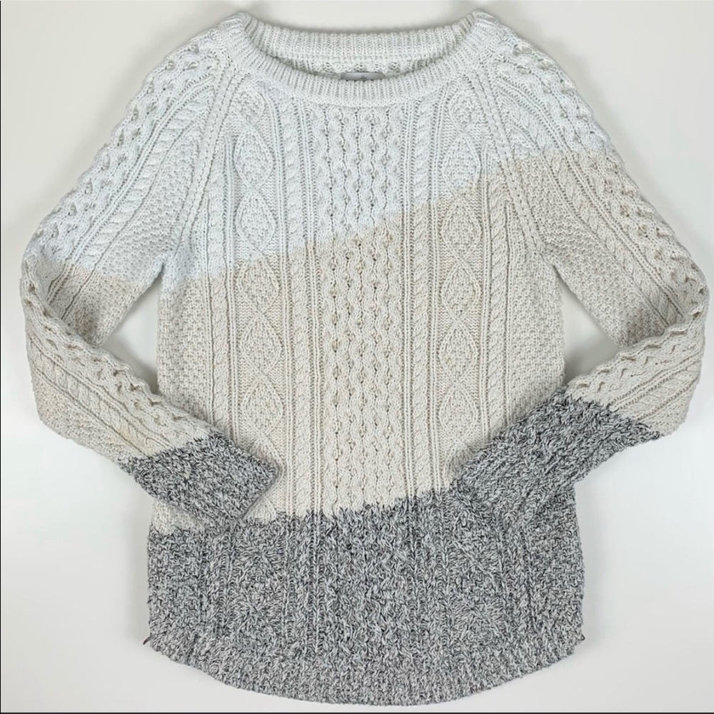 L.L. Bean Fisherman Cotton Tunic Sweater Sz Small